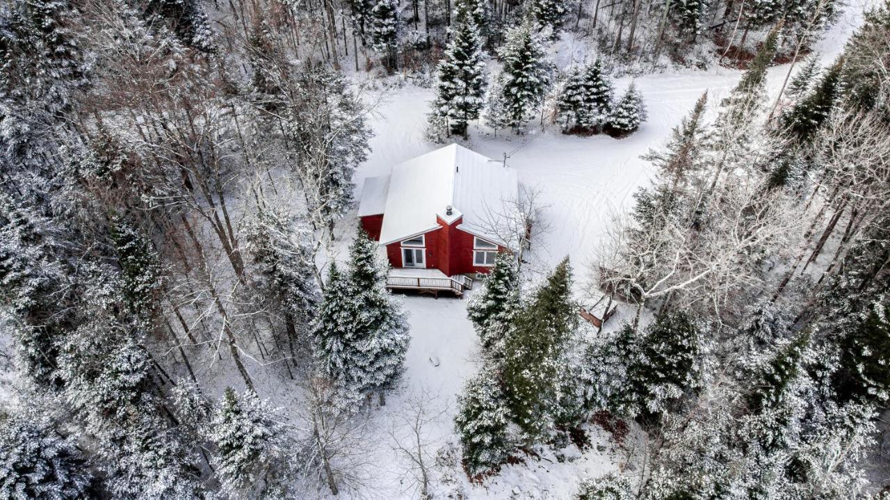 Les Chalets Tourisma - Chalet Dans Les Bois Avec Lac Prive - Le Colibri Saint-Raymond Kültér fotó