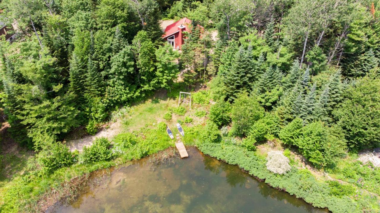 Les Chalets Tourisma - Chalet Dans Les Bois Avec Lac Prive - Le Colibri Saint-Raymond Kültér fotó