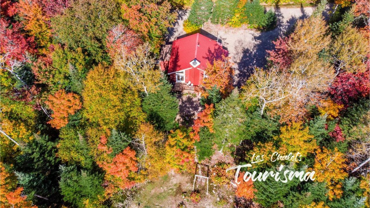 Les Chalets Tourisma - Chalet Dans Les Bois Avec Lac Prive - Le Colibri Saint-Raymond Kültér fotó